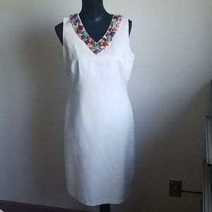 ELLEN TRACY beautiful white dress size 8